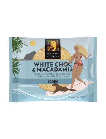 BYRON BAY COOKIES Gluten Free Cookies White Choc Macadamia 60g