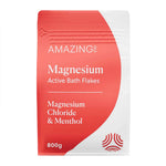 Amazing Oils Magnesium Active Bath Flakes Magnesium Chloride & Menthol 800g