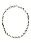 MexZotic Silver Necklace - Oxydized Chain Inter-Link