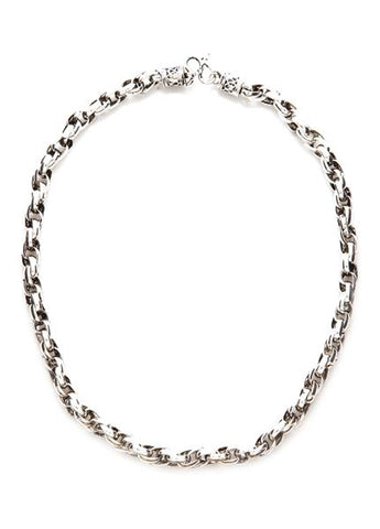 MexZotic Silver Necklace - Oxydized Chain Inter-Link